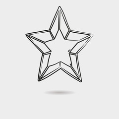 Star icon vector