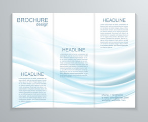 Vector abstract brochure design template.