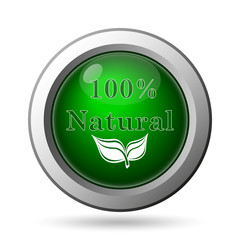 100 percent natural icon