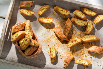 Italian cantuccini with Vin Santo