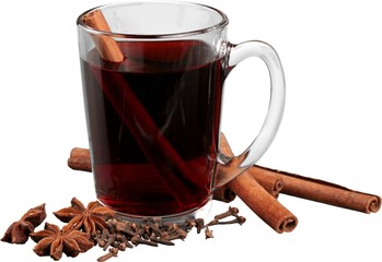 Mulled Wine, Tea, Wine.