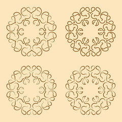 Decorative ornate Frame, Border. Design element