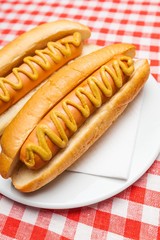 Hot Dog, Mustard, Fast Food.