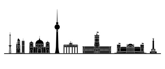 Fototapeta premium Berlin skyline - Vector Illustration