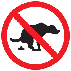 Dog stop sign