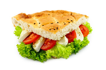 Pide with tomatoes and mozzarella – Pide Tomate-Mozzarella