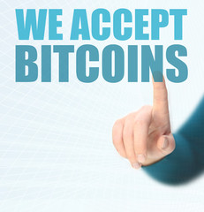  We accept bitcoins