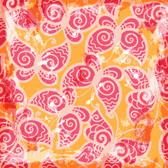 Vintage background with butterflies