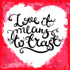 Hand-drawn lettering poster