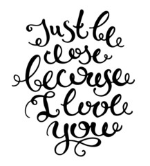 Hand-drawn lettering poster