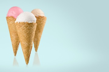 Ice Cream, Ice Cream Cone, Cream.