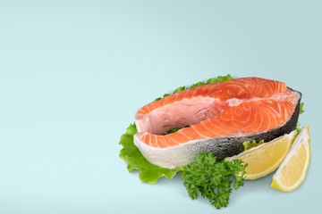 Salmon, fillet, fresh.