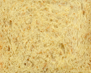 Close up of whole wheat bread slice