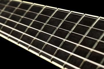 Guitar Fretboard Closeup