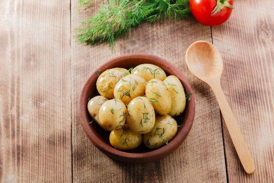 Boiled New Potatoes In A Bowl