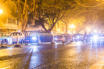 China road night view