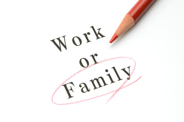 ビジネスイメージ―仕事か家庭か