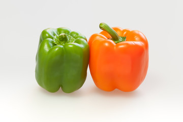 Obraz na płótnie Canvas capsicum or sweet pepper on white background