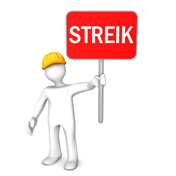 M&auml;nnchen Helm Streik
