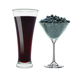 berry juice isolated