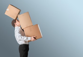 Box, Moving Office, Carrying.
