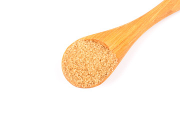 brown sugar in a spoon
