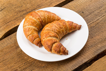 Fresh baked croissants