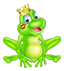 Cartoon frog prince