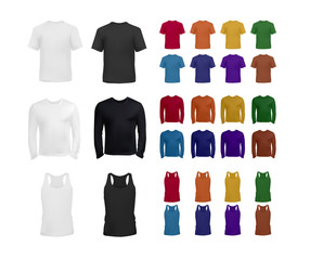 Big blank t-shirt and top collection for men