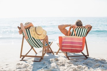 happy couple smiling