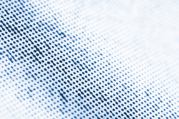 Printed macro dots with tilt shift fading