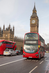 Naklejka na ściany i meble UK - London - Red Double Decker Bus