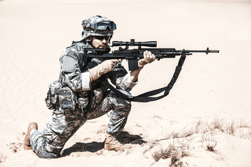 marksman in action 