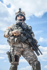 Fototapeta na wymiar United States paratrooper 