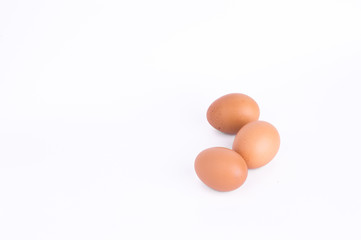 Eggs isolated