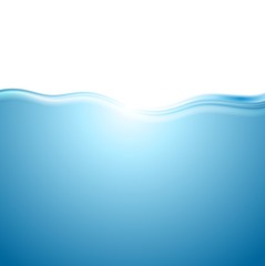 Abstract blue water wave background