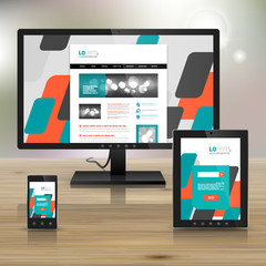 Corporate template design with applications