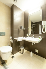Hotel bathroom interior