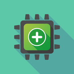Obraz premium CPU icon with a math sign