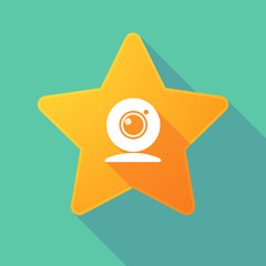Star icon with a web cam