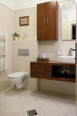 Hotel bathroom interior