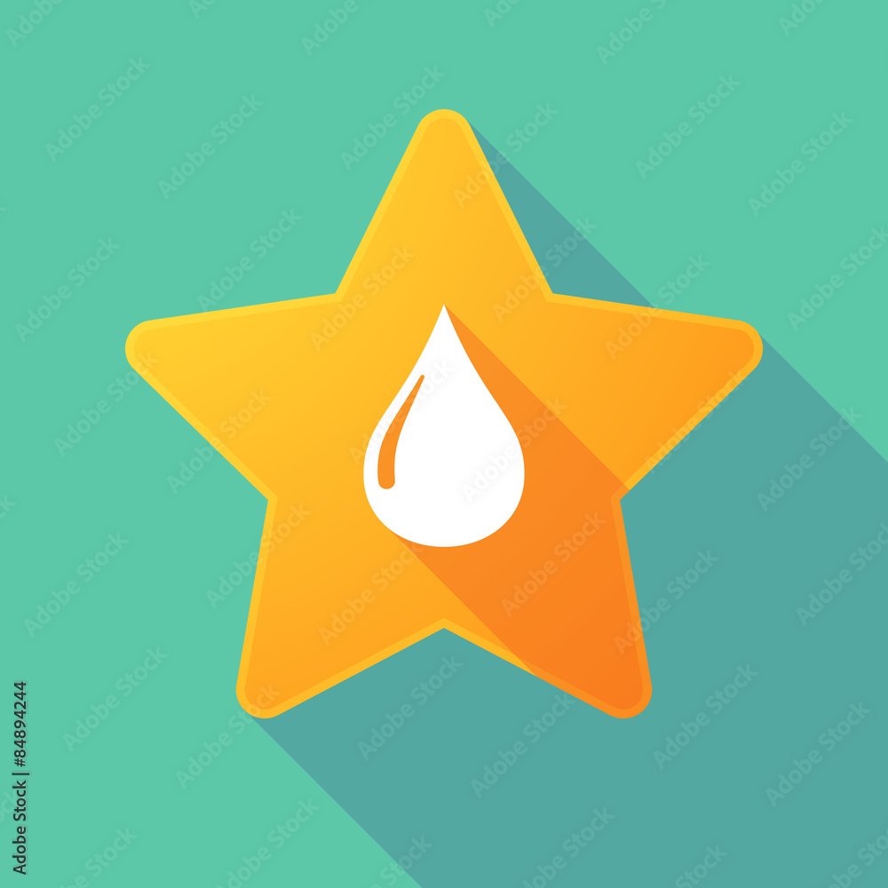 Canvas Prints Star icon with a fuel drop