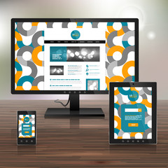 Corporate template design with applications