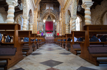 Interior of San Leone Basilica, Assoro