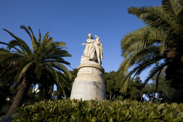 Byrons Greece statue zappeio athens