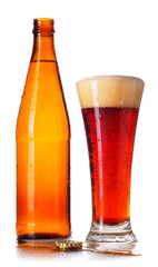 Bottle and Glass of Beer