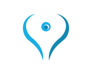 Obraz premium Breast logo icon illustration template 6