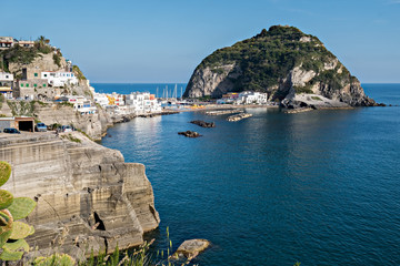 Sant'Angelo town at Ischia Island in bay of Naples.Italy