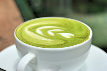 Green tea and milk