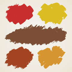 Fototapeta premium Watercolor splatters. Grunge vector illustration